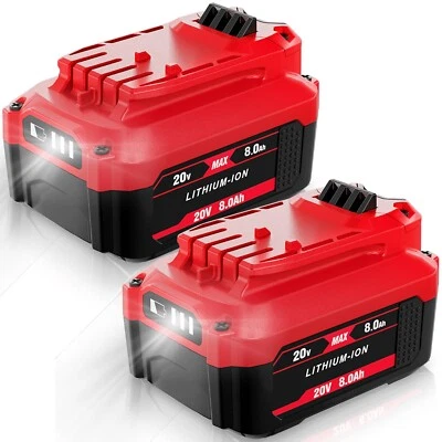 2x 20V V20 8.0Ah For Craftsman 20Volt MAX Li-ion Battery CMCB204 CMCB202 CMCB206