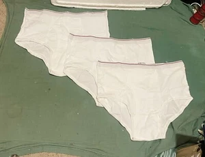 VINTAGE Full Brief Underwear Mens TIGHTY WHITIES Double Fly (ALPHA) SIZE 22 NWOT - Picture 1 of 5