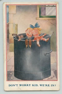 Postcard, Ludgate Comic 1922 We are here at Margate, Don't Worry Kid we're in! - Picture 1 of 2