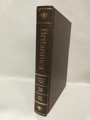 The New Encyclopedia Britannica 1989 Volume 28 Spain Union Leather Cover Book - Image 1 of 4