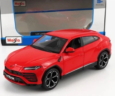MODELLINO AUTO STATICO MAISTO LAMBORGHINI URUS 2018 ROSSO MODELLISMO SCALA 1/24 - Immagine 1 di 4