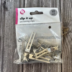 Metal Hair Sectioning Clips X 10 - Picture 1 of 2