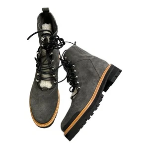 Marc Fisher Izzie Genuine Shearling Lug Sole Boot Size 9.5 - Picture 1 of 11