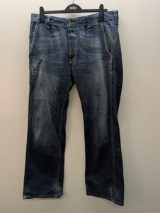 Diesel Pheyo Jeans Men W33 L30 Blue Wash Denim Straight Button Fly Vintage - Picture 1 of 13