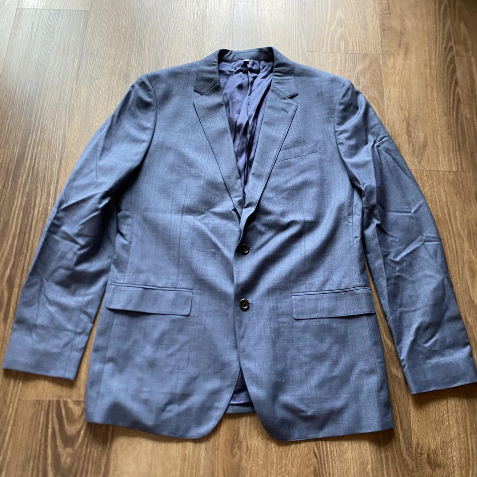 Blazer Bonobos Para Hombres 44L Azul Calce Ajustado Tollegno 1900 Chaqueta de Lana Abrigo Deportivo Foto 1 de 4