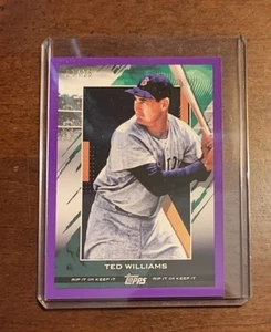 2020 Topps Rip Purple /25 Unripped Ted Williams #72 - Picture 1 of 2