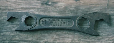 Herramienta utilitaria llave electricistas de colección No. Herramienta llave Lineman 2000 1/2 3/4 tuercas Foto 1 de 4