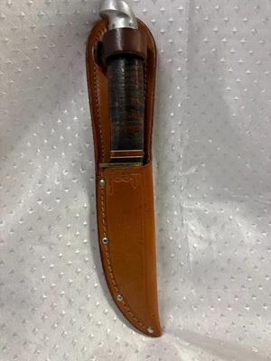 Western Boulder Fixed Blade Official Boy Scout Hunting Knife w/sheath - Image 1 of 4
