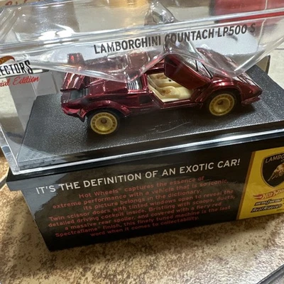 HOT WHEELS RLC ROJO 82 LAMBORGHINI COUNTACH LP500 S ¡Con recibo! COMO NUEVO Foto 1 de 4