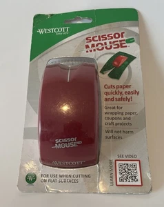 Wescott Scissor Mouse Cuts Paper Fast Easily Safely Straight Lines Harm Free - Picture 1 of 2