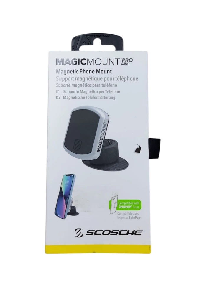 Scosche MagicMOUNT Pro Magnetic Dash Mount - Black/Silver - Image 1 of 1