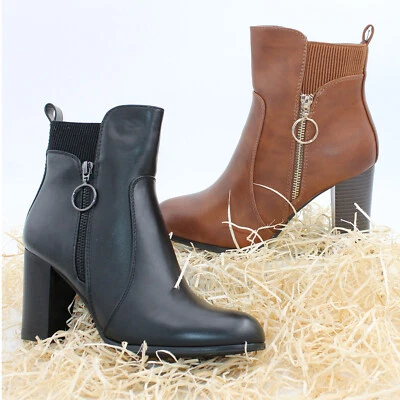 Stivali donna Scarpe Stivaletti Tronchetti Tacco alto 221