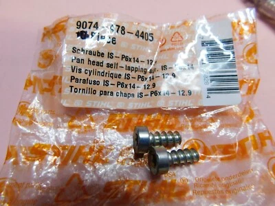 OEM STIHL PAN HEAD SELF TAPPING SCREW SET 2  # 9074 478 4405   ---  BOX6058 i - Image 1 of 2