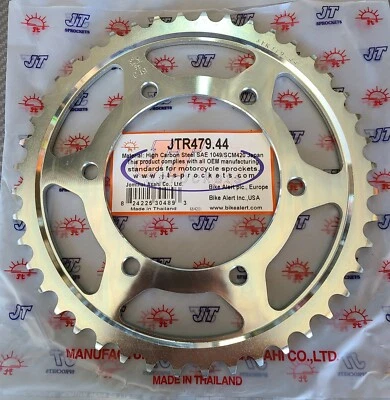 Piñón trasero Yamaha FZ1 R1 Suzuki GSXR 1000 MuZ JT acero 44t cadena 530 NUEVO Foto 1 de 4