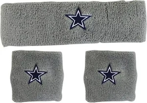 Dallas Cowboys Wristbands & Headband Set – Officially Licensed Fan Gear - Picture 1 of 1