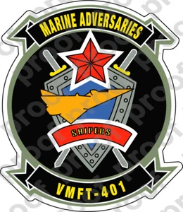 PEGATINA USMC VMFT 401 FRANCOTIRADORES ooo USMC Lisc No 20187 - Imagen 1 de 1