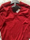 Brand new (F&F) red school V neck jumper  6-7 years twin pack