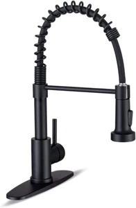 Kitchen Faucets with Pull down Sprayer Commercial Industrial Stainless Steel - Picture 1 of 12