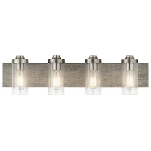 Dalwood 4-Light Bathroom Vanity Light in Classic Pewter - Picture 1 of 2