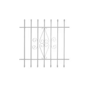 Window Security Bar 36 in. x 36 in. Spear Point Guard White Rust Resistant - Picture 1 of 12