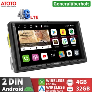 ATOTO S8MS Autoradio 7" QLED Touchscreen 2-DIN Bluetooth Carplay 4G LET 4G+32GB - Bild 1 von 11