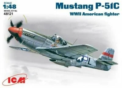 Mustang P-51C American Fighter, Segunda Guerra Mundial (Kit modelo plástico) 1/48 ICM 48121 Foto 1 de 4