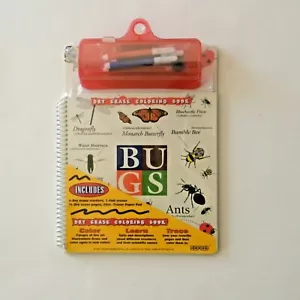 Dry Erase Coloring Book Bugs Butterfly Bee Ant Dragonfly Dexas International - Picture 1 of 10