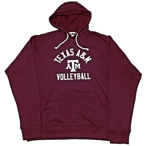 Texas A&M Volleyball Maroon Hoodie Sweatshirt University Aggies League NWT - Picture 1 of 10