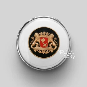 VW BEETLE VOLKSWAGEN BANJO STEERIN WHEEL HORN BUTTON GOLDEN LION - Picture 1 of 1