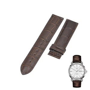 Correa de cuero marrón 19 mm para Tissot automático III T0654301603100 T610029096 - Imagen 1 de 7