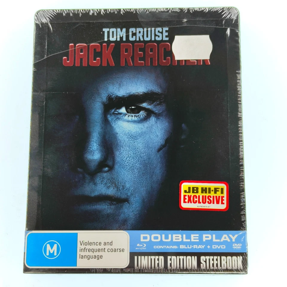 Jack Reacher - Tom Cruise - Steelbook - Blu Ray + DVD - Region B/4 - New Sealed - Image 1 of 2