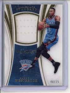 Russell Westbrook 2015-16 Panini Immaculate Game Used Patch 40/75 - Picture 1 of 2
