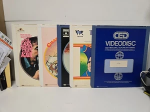 Joblot Of 5 CED Video Disks Untested #1 Star Wars, Pink Panther, Close Encounter - Afbeelding 1 van 11