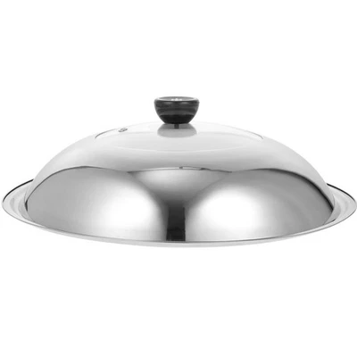  34 Cm Sostituzione Del Coperchio Della Pentola Wok in Acciaio Inox - Immagine 1 di 4