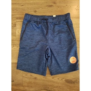 Boys Athletic Shorts Size XXL 16 Sporty BLUE Walking Kids Youth Black Drawstring - Picture 1 of 7