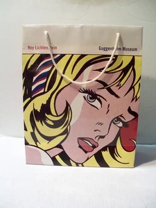 RARE Roy Lichtenstein Exhibition Guggenheim Museum NYC 1993 Shopping Bag VGUC - Picture 1 of 18