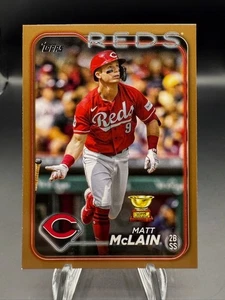 2024 Topps Series 1 - Matt McLain Rookie Cup Gold /2024 #327 Cincinnati Reds - Picture 1 of 7