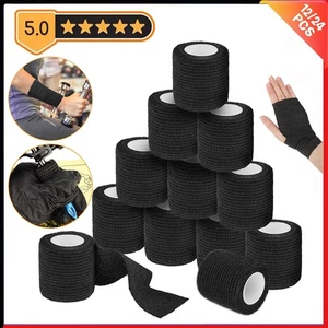 6/12/24 Rolle Tattoo selbstklebend Bandage Wickel Griff kohäsiv elastisch Sport Tape - Bild 1 von 12