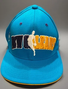 NWOT Vintage NBA New Orleans Hornets Official Draft Cap Adidas Hat Flexfit L/XL - Picture 1 of 6