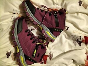 SLD Women Winter Ankle Outdoor Trekking Hiking Boots purple UK 6 new