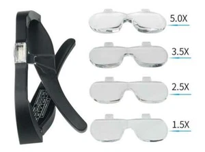 Wearing Tattoo Beauty Surgical Help LED Magnifier 1.5X - 5.0X Magnifying Glasses - Bild 1 von 7