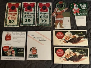 Lot 1940's 1950's Coca-Cola advertising blotters, pricers, pc's & promos + more - Picture 1 of 9