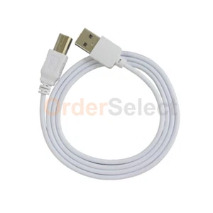 2X For HP CANON DELL BROTHER PRINTER SCANNER CABLE CORD USB 2.0 A-B 3FT WHITE - Picture 1 of 4