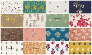 Indian Hand Print Cotton Fabric Supply Dress Fabric Material Craft By The Metre - Picture 1 of 53