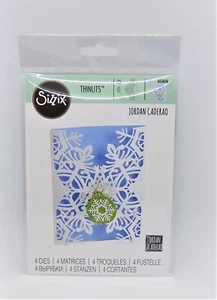 Sizzix Thinlits Metall Stanzformen 4er Set Weihnachtskarte Schneeflocke - NEU - Bild 1 von 3