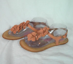 BOC Born Concept Sandal Womens 7M Pink Flower Thong T-Strap Slingback - Picture 1 of 10