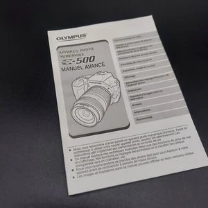 Olympus E-500 Advanced Instruction Manual in French OEM Original - Picture 1 of 2