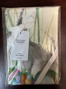 NEW Williams Sonoma Easter Spring Collection Roger Tea Towel Set of 2 NWT - Bild 1 von 6