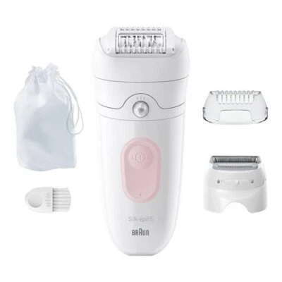 Braun Epilatore SILK EPIL 5 Ricaricabile White e Pink SE5 030 - Immagine 1 di 4