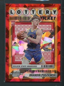 /175 Brandin Podziemski Lottery Ticket Red Ice RC #6 2023-24 Contenders Optic - Picture 1 of 2